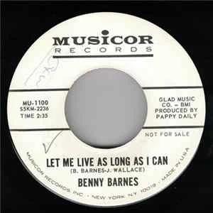 🎼 Benny Barnes - Let Me Live As Long As I Can Album